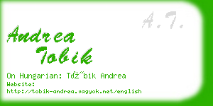 andrea tobik business card